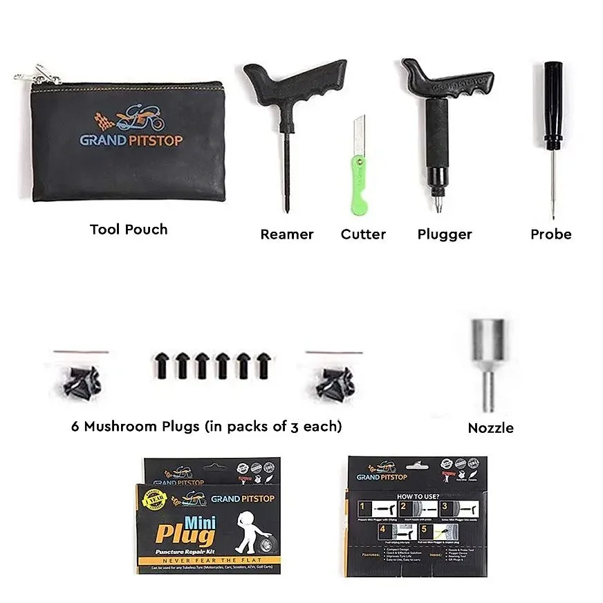 GRAND PITSTOP Mini Plug Puncture Repair Kit - Image 3
